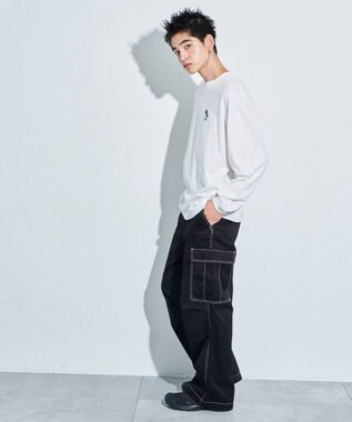 WEGO アニマルワンポイントT（LS） ホワイトその他