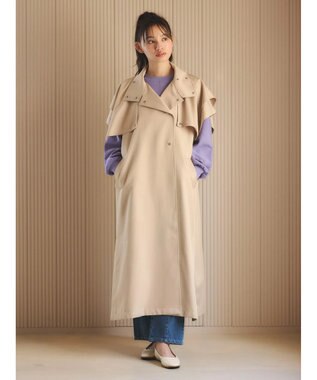 Green Parks ・ＥＬＥＮＣＡＲＥ　ＤＵＥ　トレンチロングベスト Beige