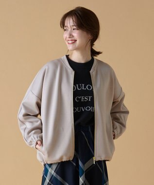 ANY 【洗濯機可】ダンボールジップブルゾン サンドベージュ