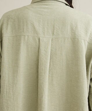 CRAFT STANDARD BOUTIQUE とろみワークシャツ Light Green