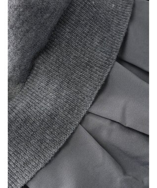 earth music&ecology プリーツドッキングカーディガン Gray