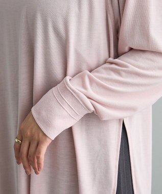 CRAFT STANDARD BOUTIQUE リブ切替ラグランチュニック Pink