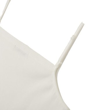 Green Parks ヒゲレーススクエアキャミソール Off White