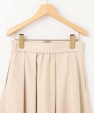 組曲 カラータフタベルト付き スカート ベージュ系