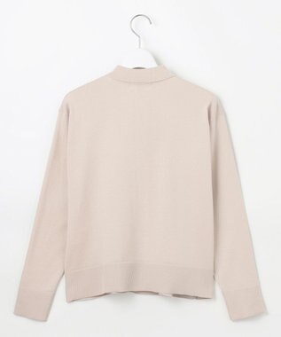 J.PRESS LADIES S 【洗える】ニットポロ カーディガン ベージュ系