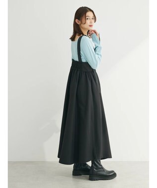 Green Parks ・Ｄｏｕｂｌｅ　Ｆｌａｇｓサスペンダーミリタリースカート Black