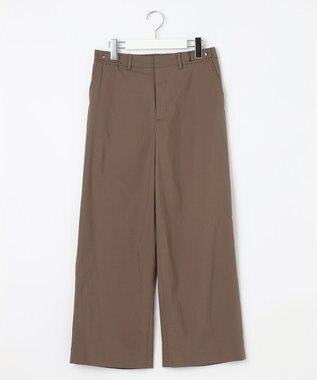 J.PRESS LADIES S 【洗える】ウェザーバイオエアフロー ワイド パンツ ブラウン系