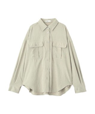 CRAFT STANDARD BOUTIQUE とろみワークシャツ Light Green