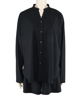 San-ai Resort（三愛水着楽園） ★新色ブラック×ライトグレー入荷【UPF50＋】シャツ・ショートパンツ付き４点セット　9M・11L　【San-ai Resort（サンアイリゾート）】 ブラック×ライトグレー