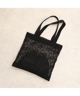 UNBILLION カシュカシュ cachecache / レースミニ手提げバッグ ブラック