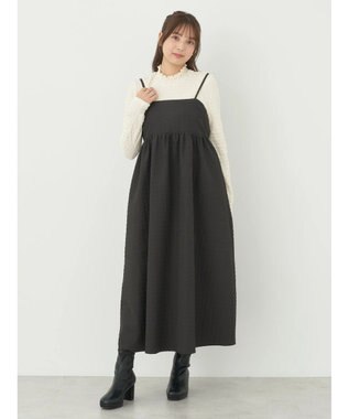 earth music&ecology バックオープンキャミワンピース Black