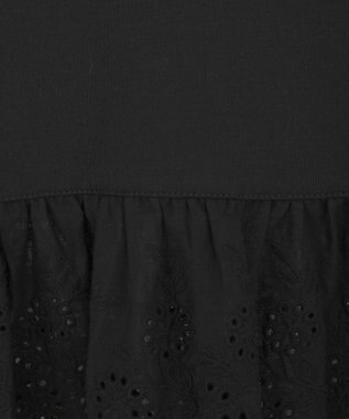 earth music&ecology コットンレースヘムインナー Black