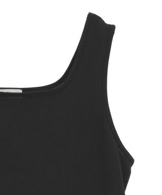 earth music&ecology コットンレースヘムインナー Black