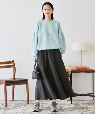 AMERICAN HOLIC ギャザーフレアスカート Charcoal Gray