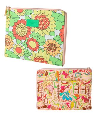 tsumori chisato CARRY プリントミックスPCケース モバイルケース/カバー マルチ