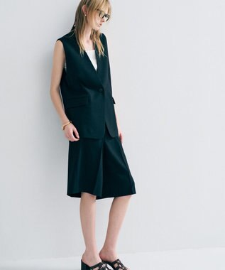 uncrave ウォッシャブルドライサップ バミューダパンツ（サスペンダー付き） ブラック（WEB限定カラー）