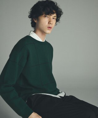 UNFILO MENS 【OCEANS 雑誌・web 掲載 / 男女兼用】TR デイリークリーンシャツ オフホワイト×ブルーストライプ