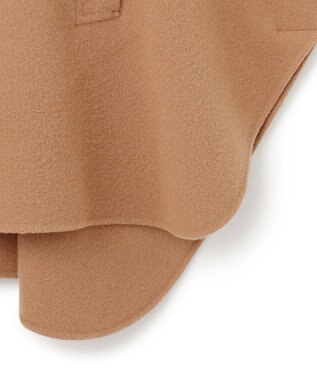 23区 S 【見上愛さん着用/Oggi12月号掲載】ウールライトリバー ポンチョシルエット コート キャメル系