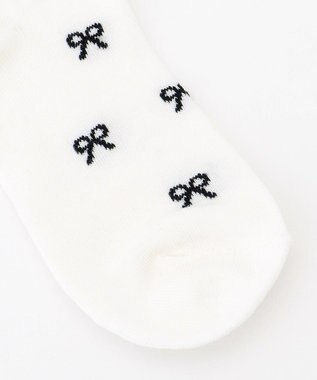 ANY KIDS 【3点セット】ソックス （クマ×リボン） ブラック