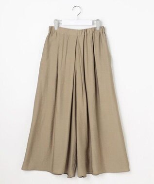 自由区 S 【カタログ掲載・ご好評アイテム・累計2500本・新色追加・ウエストゴム・セットアップ対応】エアリーツイルキュロット パンツ ［新色］ライトベージュ