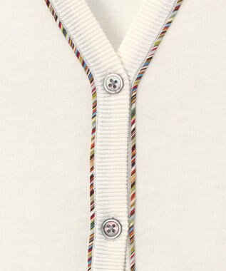 Paul Smith パイピングストライプ カーディガン オフホワイト