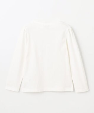 ANY KIDS キャミソール付き 長袖Tシャツ ラベンダー×オフホワイト