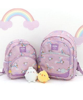 Mother garden 【2/15(日)で販売終了】 マザーガーデン MOLANG モラン リュックＳ  虹柄 キッズ リュックサック -