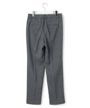 23区 【洗える】ウールライクカルゼ テーパードパンツ グレー系