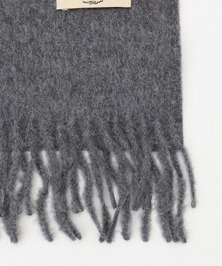 J.PRESS MEN ソリッド マフラー ライトグレー系