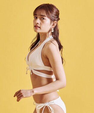 San-ai Resort（三愛水着楽園） ナチュラルだけどしっかり盛れる【ナチュラルアップブラ】　ノンワイヤービキニ　7M・9M　【San-ai Resort（サンアイリゾート）】 ホワイト