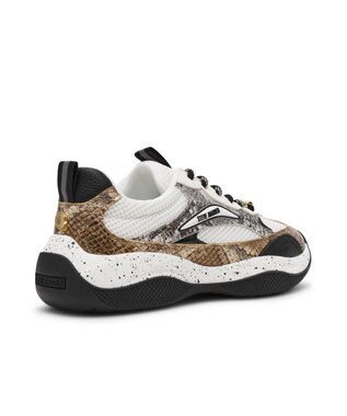 STEVE MADDEN PREMIO 異素材ミックスボリュームスニーカー ブロンズ