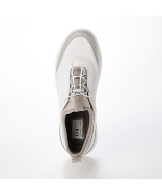 ing <ing>【レイン対応】コードストッパースニーカー ホワイトコンビ