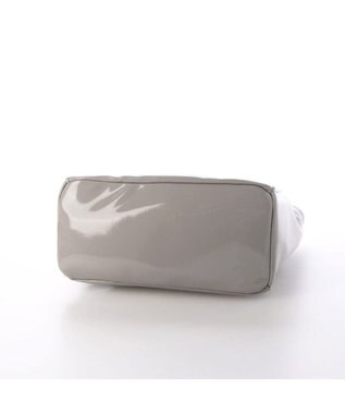 UNBILLION カシュカシュ cachecache / ソフトエナメルスクエア手提げトートS ライトグレー