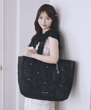 Maison de FLEUR キルティングエアリーキャリーオンバッグ