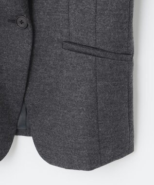 J.PRESS LADIES アクアレジェンドウールジャージー テーラード ジャケット ライトグレー系