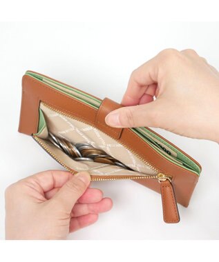 PELLE BORSA スリムウォレット French Calf Goods 3303 キャメル