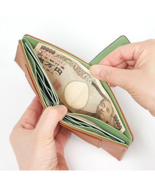 PELLE BORSA スリムウォレット French Calf Goods 3303 キャメル