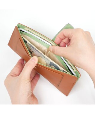 PELLE BORSA スリムウォレット French Calf Goods 3303 キャメル