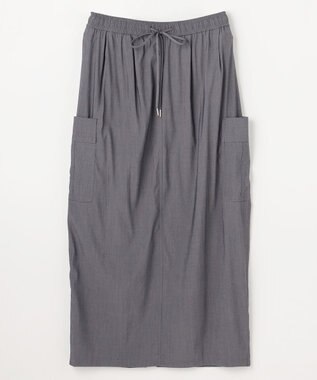 ANY L 7daysデイリーリラックススカート グレーシャンブレー