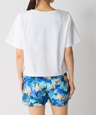 OP／FILA 【Ocean Pacific】裾ブラウジングTシャツ付き４点セット水着 ネイビー