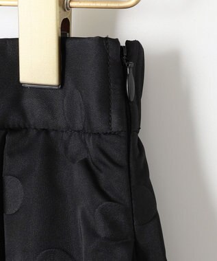 組曲 ドットジャガード フレア スカート ブラック系