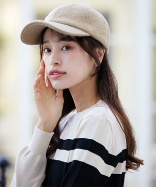 Tiaclasse も​こも​こブークレキャップ アイボリー