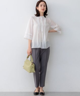 組曲 ブロードノット2WAYソフトショルダー バッグ ピスタチオ系