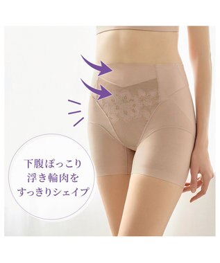 BRADELIS New York 【カヤビューティーラボ】ヒップUP!二分丈ショーツ24 補正 ローズベージュ