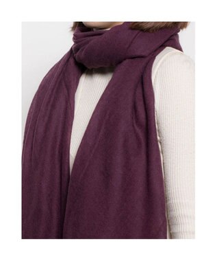 UNBILLION カシュネ cache nez / カシミヤエアリー無地ストール パープル