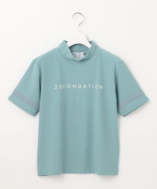 23区GOLF 【23Fondation/WOMEN】ハイテンション モックネック サックスブルー系