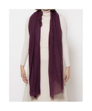 UNBILLION カシュネ cache nez / カシミヤエアリー無地ストール パープル