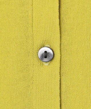 UNFILO 【洗える/接触冷感】 フロスティコットン クロップドカーディガン ライム