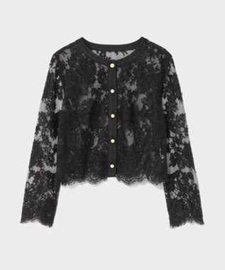 GRACE CONTINENTAL リバーレースジャケット ブラック