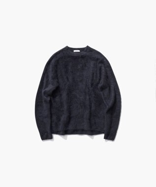 ATON ROYAL CASHMERE FUR | クルーネックセーター CHARCOAL GRAY